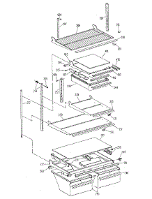 Shelf parts for Kenmore Refrigerator 363.8704411 (3638704411, 363 8704411) from AppliancePartsPros.com