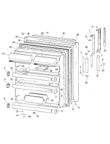 Fresh Food Door parts for Kenmore Refrigerator 363.8704411 (3638704411, 363 8704411) from AppliancePartsPros.com