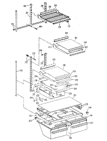 Shelf parts for Kenmore Refrigerator 363.8704611 (3638704611, 363 8704611) from AppliancePartsPros.com