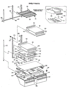 Shelf Parts parts for Kenmore Refrigerator 363.8704612 (3638704612, 363 8704612) from AppliancePartsPros.com