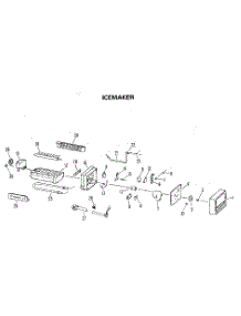 Icemaker parts for Kenmore Refrigerator 363.8784410 (3638784410, 363 8784410) from AppliancePartsPros.com