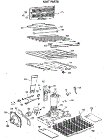 Unit Parts parts for Kenmore Refrigerator 363.8784410 (3638784410, 363 8784410) from AppliancePartsPros.com