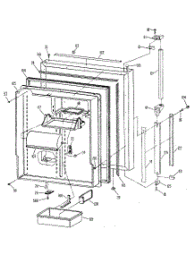 Fresh Food Door parts for Kenmore Refrigerator 363.8785711 (3638785711, 363 8785711) from AppliancePartsPros.com