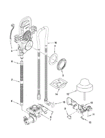 Fill And Overfill Parts parts for Kenmore Dishwasher 665.13842K601 (66513842K601, 665 13842K601) from AppliancePartsPros.com