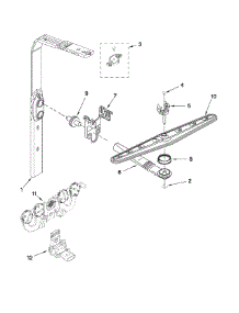 Upper Wash And Rinse Parts parts for Kenmore Dishwasher 665.13842K601 (66513842K601, 665 13842K601) from AppliancePartsPros.com