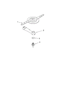 Lower Washarm Parts parts for Kenmore Dishwasher 665.13849K602 (66513849K602, 665 13849K602) from AppliancePartsPros.com
