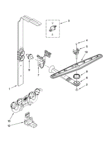 Upper Wash And Rinse Parts parts for Kenmore Dishwasher 665.13852K603 (66513852K603, 665 13852K603) from AppliancePartsPros.com