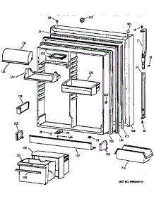 Fresh Food Door parts for Kenmore Refrigerator 363.68597892 (36368597892, 363 68597892) from AppliancePartsPros.com