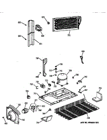 Unit Parts parts for Kenmore Refrigerator 363.68597893 (36368597893, 363 68597893) from AppliancePartsPros.com
