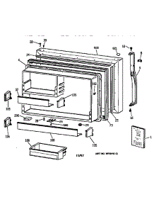 Freezer Door parts for Kenmore Refrigerator 363.68597893 (36368597893, 363 68597893) from AppliancePartsPros.com