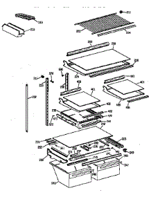 Shelf Parts parts for Kenmore Refrigerator 363.68852891 (36368852891, 363 68852891) from AppliancePartsPros.com