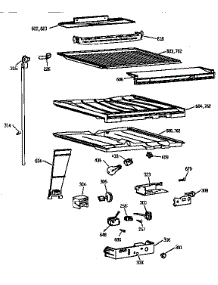 Compartment Separator Parts parts for Kenmore Refrigerator 363.68852891 (36368852891, 363 68852891) from AppliancePartsPros.com