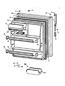 Fresh Food Door parts for Kenmore Refrigerator 363.68852891 (36368852891, 363 68852891) from AppliancePartsPros.com