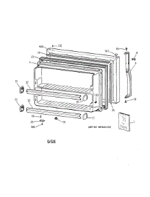 Freezer Door parts for Kenmore Refrigerator 363.68852898 (36368852898, 363 68852898) from AppliancePartsPros.com