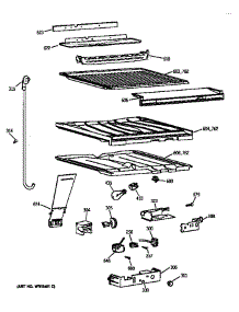 Compartment Separator Parts parts for Kenmore Refrigerator 363.68857892 (36368857892, 363 68857892) from AppliancePartsPros.com
