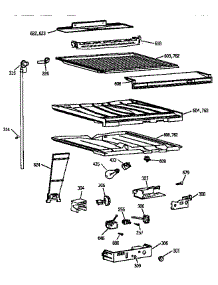 Compartment Separator Parts parts for Kenmore Refrigerator 363.68962893 (36368962893, 363 68962893) from AppliancePartsPros.com