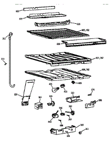Compartment Separator Parts parts for Kenmore Refrigerator 363.68962894 (36368962894, 363 68962894) from AppliancePartsPros.com