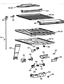 Compartment Separator Parts parts for Kenmore Refrigerator 363.68965890 (36368965890, 363 68965890) from AppliancePartsPros.com