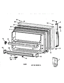 Freezer Door parts for Kenmore Refrigerator 363.68965894 (36368965894, 363 68965894) from AppliancePartsPros.com