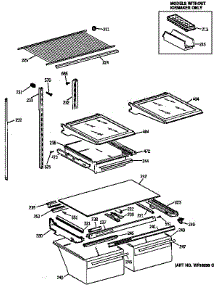 Shelf Parts parts for Kenmore Refrigerator 363.68967890 (36368967890, 363 68967890) from AppliancePartsPros.com