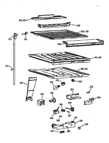 Compartment Separator Parts parts for Kenmore Refrigerator 363.77572791 (36377572791, 363 77572791) from AppliancePartsPros.com