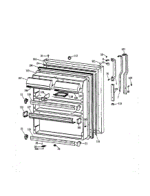 Fresh Food Door parts for Kenmore Refrigerator 363.77962790 (36377962790, 363 77962790) from AppliancePartsPros.com