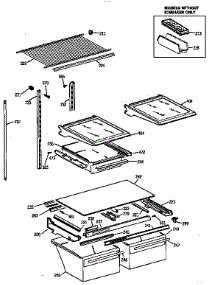 Shelf Parts parts for Kenmore Refrigerator 363.78162890 (36378162890, 363 78162890) from AppliancePartsPros.com