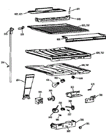 Compartment Separator Parts parts for Kenmore Refrigerator 363.78162890 (36378162890, 363 78162890) from AppliancePartsPros.com