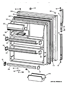 Fresh Food Door parts for Kenmore Refrigerator 363.78162891 (36378162891, 363 78162891) from AppliancePartsPros.com