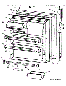 Fresh Food Door parts for Kenmore Refrigerator 363.78167890 (36378167890, 363 78167890) from AppliancePartsPros.com