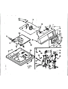 Top And Console Assembly parts for Kenmore Washer 110.7204612 (1107204612, 110 7204612) from AppliancePartsPros.com
