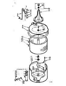 Tub And Basket Assembly parts for Kenmore Washer 110.7204612 (1107204612, 110 7204612) from AppliancePartsPros.com
