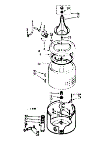 Tub And Basket Assembly parts for Kenmore Washer 110.7204614 (1107204614, 110 7204614) from AppliancePartsPros.com