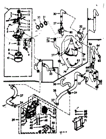 Water System parts for Kenmore Washer 110.7204614 (1107204614, 110 7204614) from AppliancePartsPros.com