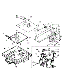 Top And Console Asm parts for Kenmore Washer 110.7204615 (1107204615, 110 7204615) from AppliancePartsPros.com