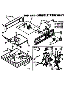 Top And Console Assembly parts for Kenmore Washer 110.7204630 (1107204630, 110 7204630) from AppliancePartsPros.com