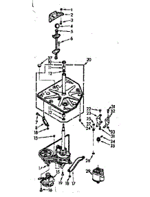 Drive System parts for Kenmore Washer 110.7204631 (1107204631, 110 7204631) from AppliancePartsPros.com