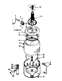 Tub And Basket Assembly parts for Kenmore Washer 110.7204642 (1107204642, 110 7204642) from AppliancePartsPros.com