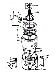 Tub And Basket Asm parts for Kenmore Washer 110.7204644 (1107204644, 110 7204644) from AppliancePartsPros.com