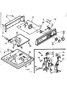 Top And Console Assembly parts for Kenmore Washer 110.7204650 (1107204650, 110 7204650) from AppliancePartsPros.com