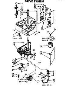 Drive System parts for Kenmore Washer 110.7204705 (1107204705, 110 7204705) from AppliancePartsPros.com