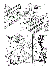Top And Console Assembly parts for Kenmore Washer 110.7204801 (1107204801, 110 7204801) from AppliancePartsPros.com