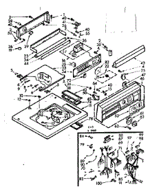Top And Console Assembly parts for Kenmore Washer 110.7204900 (1107204900, 110 7204900) from AppliancePartsPros.com