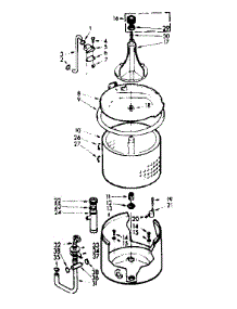 Tub And Basket Assembly parts for Kenmore Washer 110.7205511 (1107205511, 110 7205511) from AppliancePartsPros.com