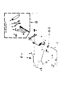 Filter Assembly parts for Kenmore Washer 110.7205511 (1107205511, 110 7205511) from AppliancePartsPros.com