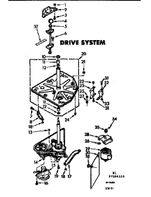 Drive System parts for Kenmore Washer 110.7205514 (1107205514, 110 7205514) from AppliancePartsPros.com