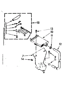 Filter Assembly parts for Kenmore Washer 110.7205560 (1107205560, 110 7205560) from AppliancePartsPros.com