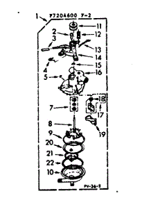 Pump Assembly parts for Kenmore Washer 110.7205600 (1107205600, 110 7205600) from AppliancePartsPros.com