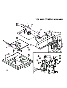 Top & Console Asm parts for Kenmore Washer 110.7205616 (1107205616, 110 7205616) from AppliancePartsPros.com
