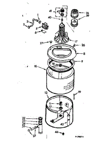 Tub And Basket Assembly parts for Kenmore Washer 110.7205631 (1107205631, 110 7205631) from AppliancePartsPros.com